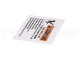 M91022 Globe Warning Label (C/G Series)