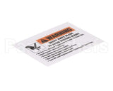 M91022 Globe Warning Label (C/G Series)