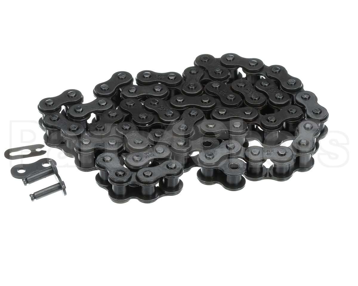 ME61-0060 Hot Rocks Oven Riveted Roller Chain #40 64 Link In Tota