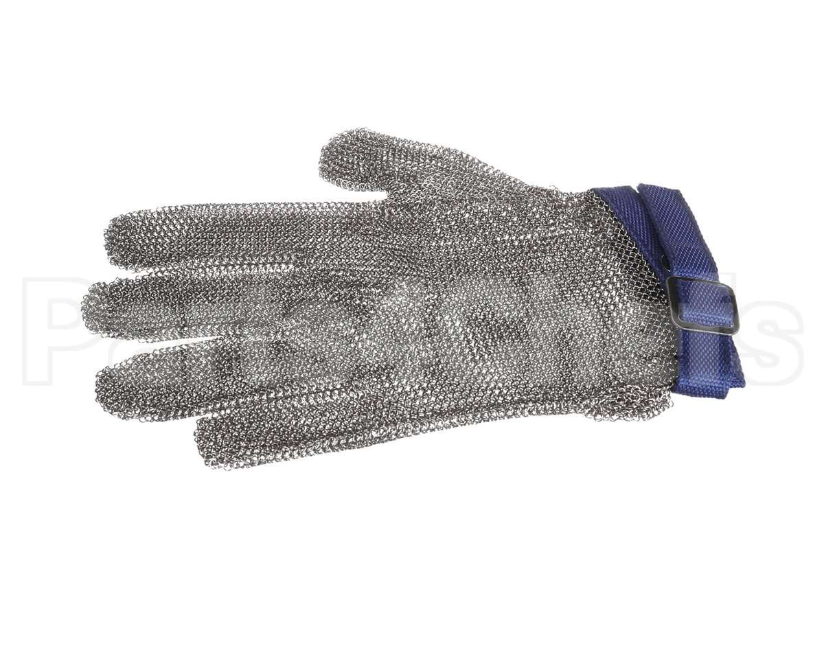 MGA515L San Jamar Steel Mesh 5 Finger Cut-Resistant Gloves
