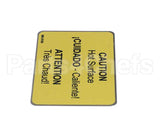 MK-0186 Belshaw Caution Hot Surface Label