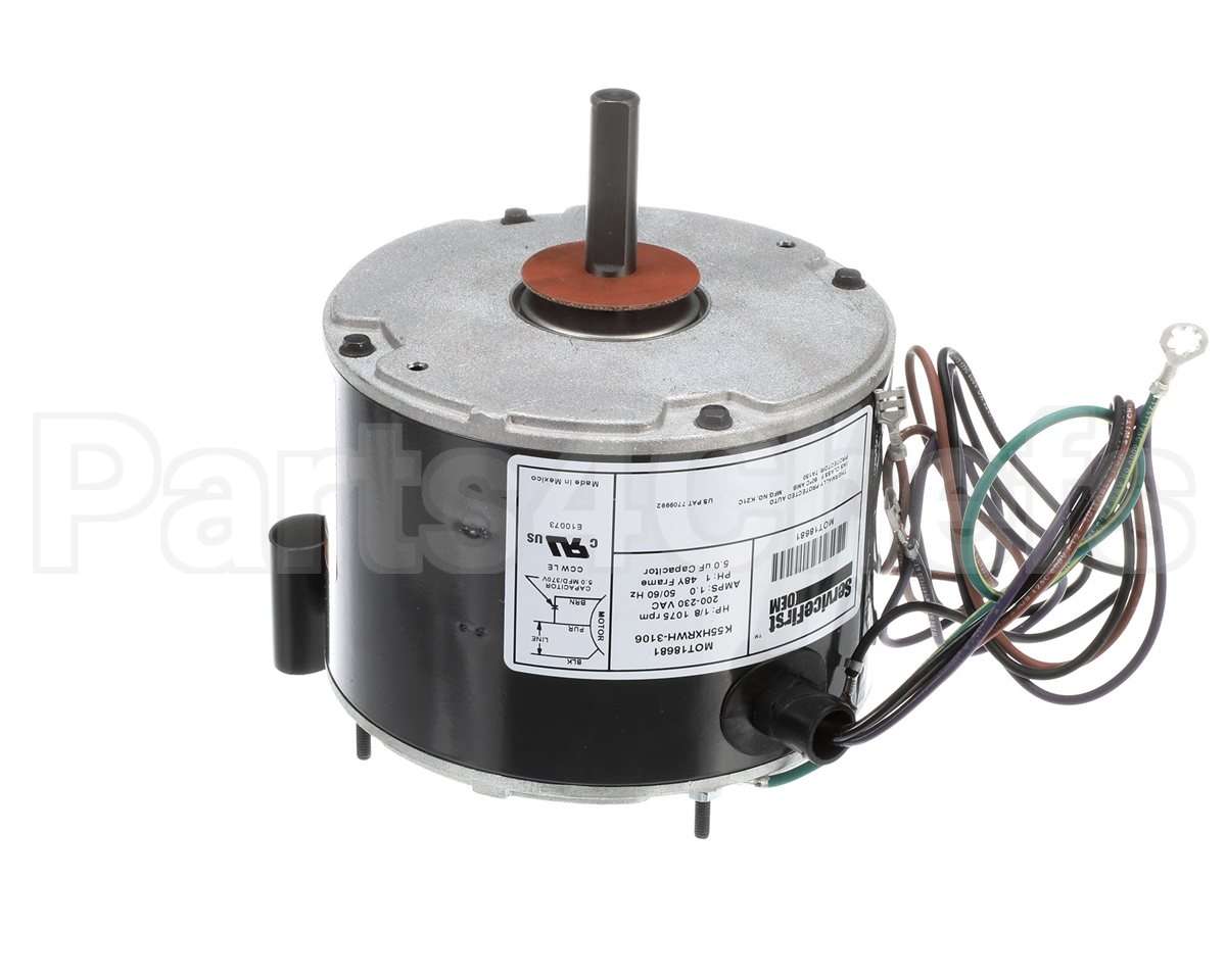 MOT18681 Trane Motor, 1/8 Hp, 200-230V, 48 Frame, 1075R