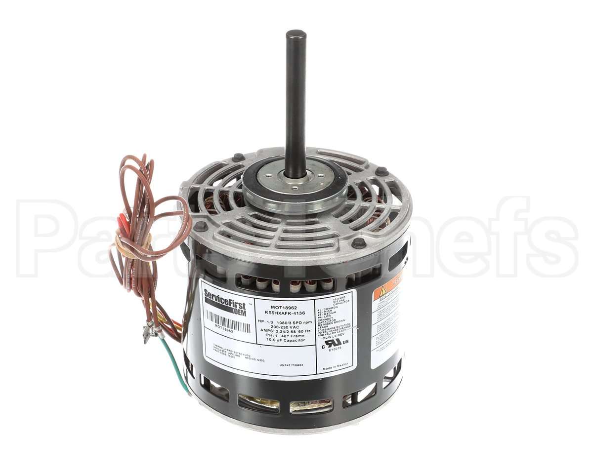 MOT18962 Trane Motor; 1/3 Hp, 200-230V, 48 Frame, 1080