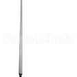 MQ86PE Compatible Intermetro Post, Shelf, 86", New Max Q, Foot