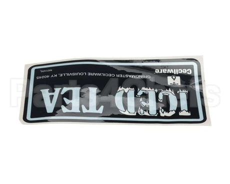 N014AL Grindmaster Cecilware Label Iced Tea - S3/5/10
