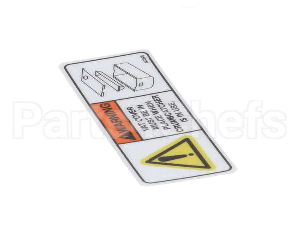 N0395 Bki Decal, Vat Cover Safety Warn