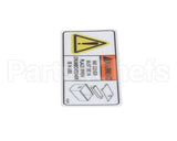 N0395 Bki Decal, Vat Cover Safety Warn