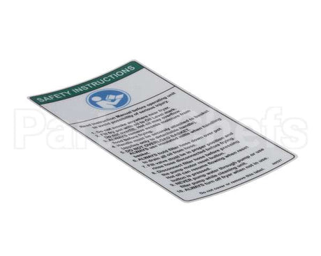 N0527 Bki Decal, Safety Instructions, Fryers
