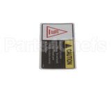 N0645 Bki Decal, Caution Hot With French