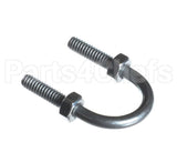 N70636 Groen U Bolt 1/2 Pipe, Steel, Zn Plated