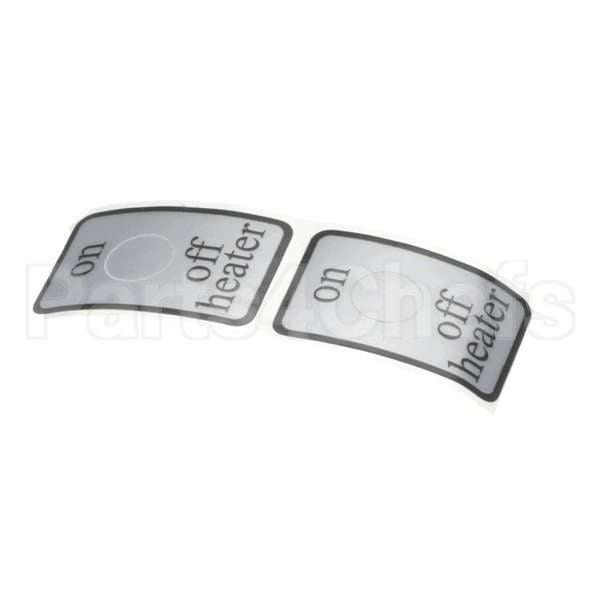 N955AL Compatible Grindmaster Label On/Off Heater - Gb/C2000