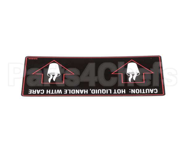 NA89AL Grindmaster Cecilware Label Hot Liquid-Gb2D/M/K