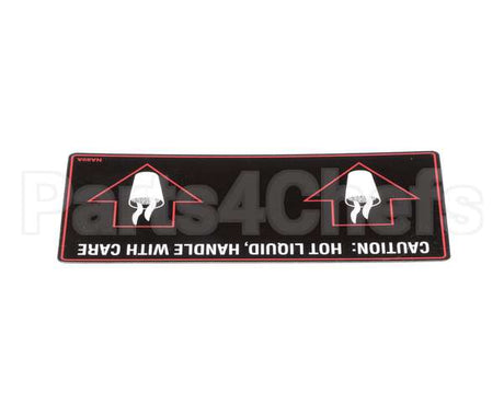 NA89AL Grindmaster Cecilware Label Hot Liquid-Gb2D/M/K