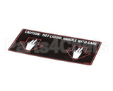 NA89AL Grindmaster Cecilware Label Hot Liquid-Gb2D/M/K