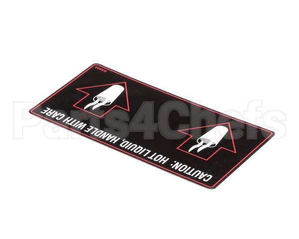 NA89AL Grindmaster Cecilware Label Hot Liquid-Gb2D/M/K