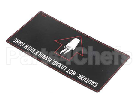 NA91AL Grindmaster Cecilware Label Hot Liquid- Gb1 S
