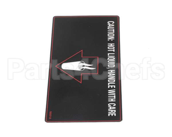NA91AL Grindmaster Cecilware Label Hot Liquid- Gb1 S