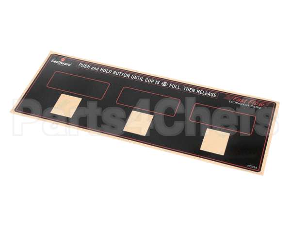 NC75AL Grindmaster Cecilware Label Switch Panel Gb3M/M10/3P