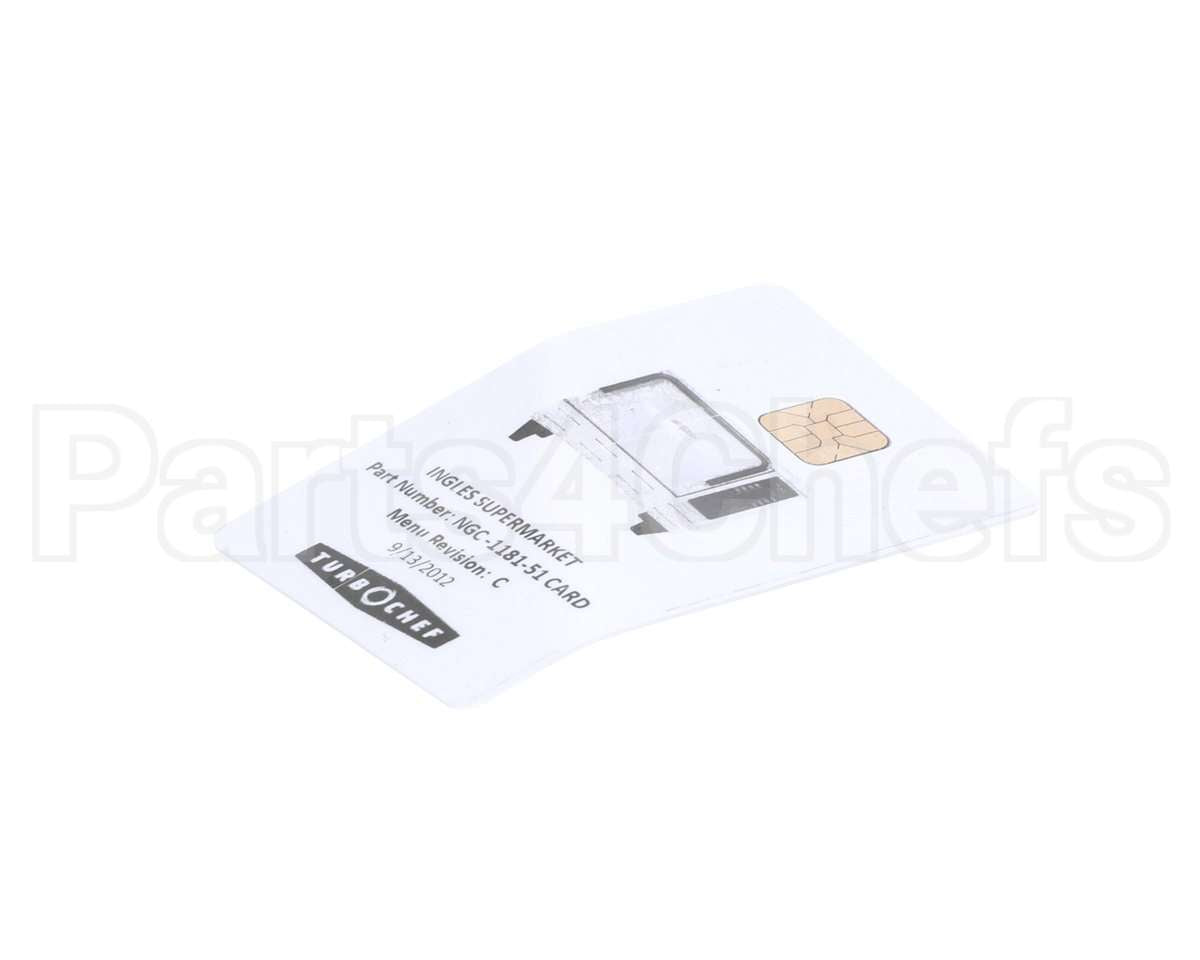 NGC-1181-51 Turbochef Smart Card Ingles Supermarket