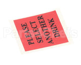NL12AL Grindmaster Cecilware Label Select Drink