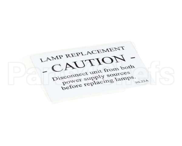NL22AL Grindmaster Cecilware Label Caution (4) Gb8M