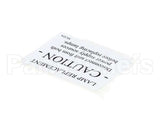 NL22AL Grindmaster Cecilware Label Caution (4) Gb8M