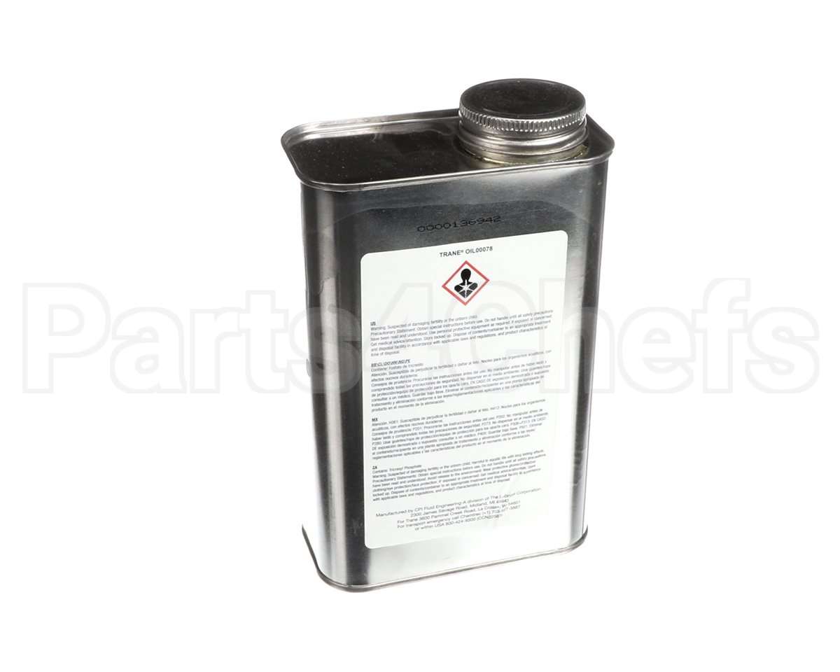 OIL00078 Trane Oil; Refrigeration Lubricant, Poe, Rl32H