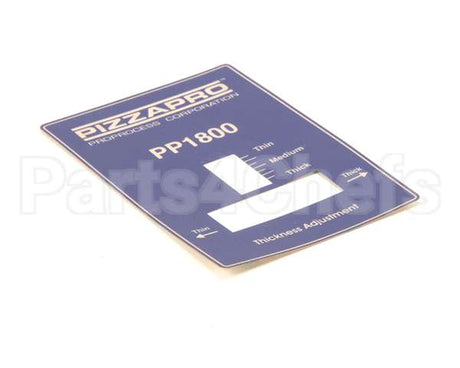 OPROPP180010 Doughpro Proluxe Overlay Thickness Adj. Pp1800