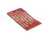 P6095501 Pitco Caution Sticker