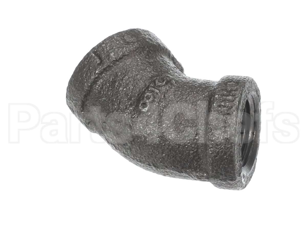 P7037720 Pitco Elbow,Blk 45 3/8