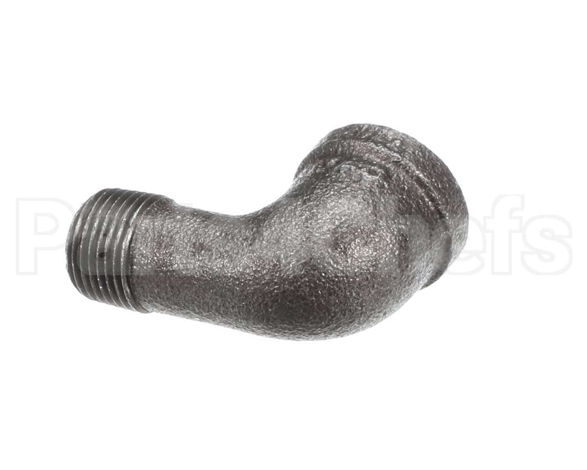 P7037752 Pitco Elbow,Blk St 90 3/8