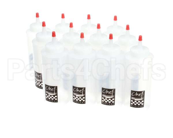 P8012 San Jamar Squeeze Bottle 12 Oz Clear