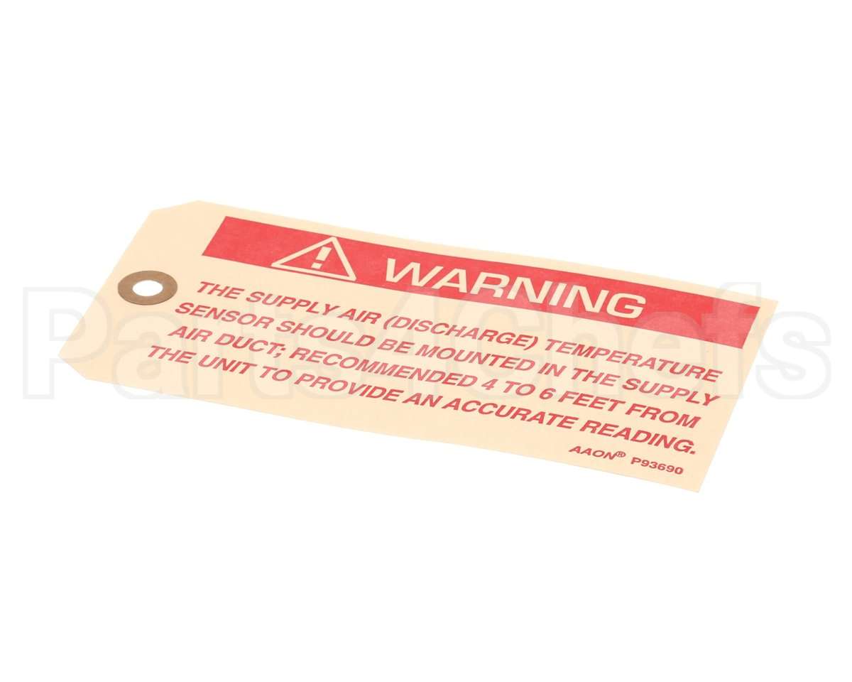 P93690 Aaon Tag Supply Air Sensor Location