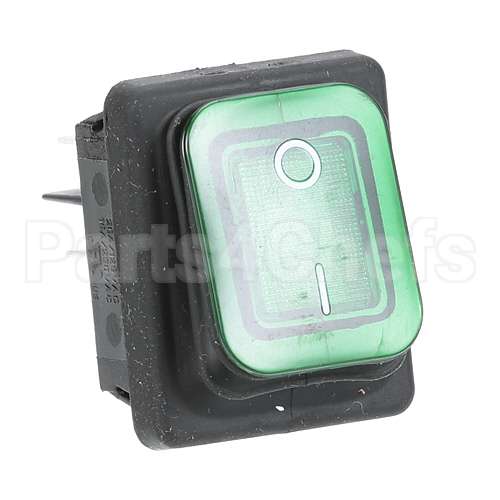 PC78-219S Compatible Prince Castle Switch - Rocker, Lighted (Green)