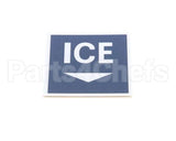 PD502622 Follett Label,Ice Disp Cvr Lvr