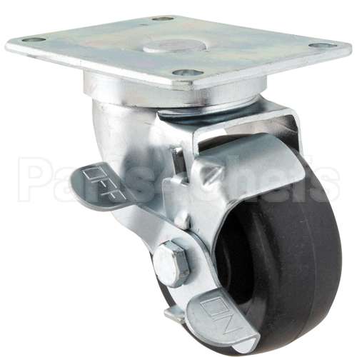 PEC22331 Compatible Perlick Caster, Plate, 3" Swl, W/Brk
