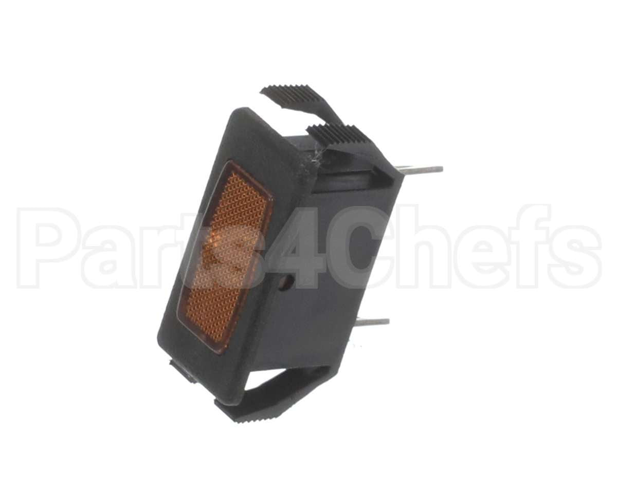 PP10100 Pitco Lamp,250V Amber Rect