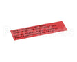 PP10426 Pitco Label,Gas Notice Cvrsn Lp