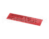PP10426 Pitco Label,Gas Notice Cvrsn Lp