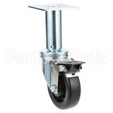 PP10815 Compatible Pitco Caster, 4"Wheel, 9"Lift, W/Brake