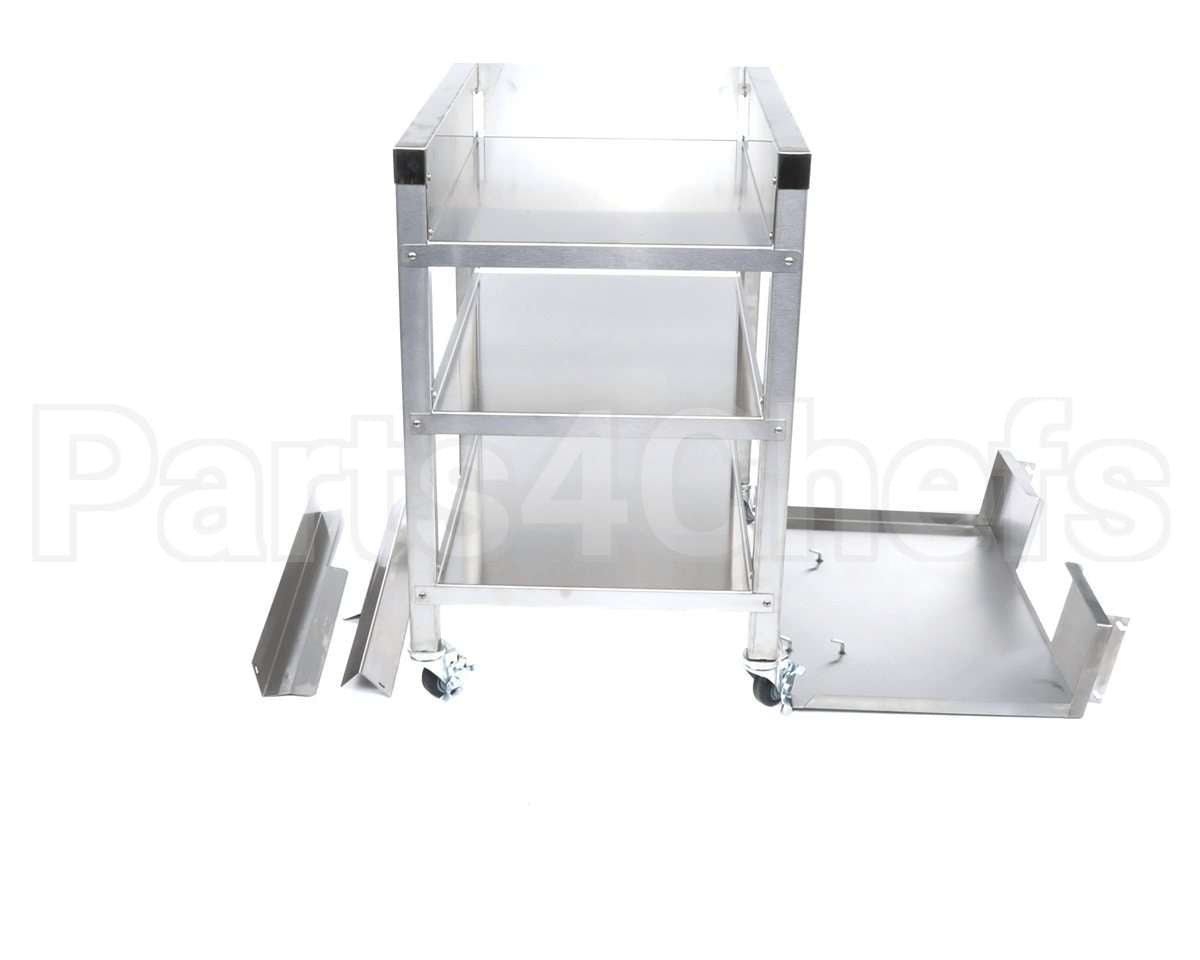 PS1682 Winston Tray Cart - With Basket Stand