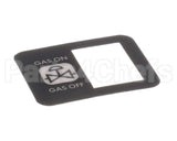 R10657 Blodgett Decal, Manual Gas Switch