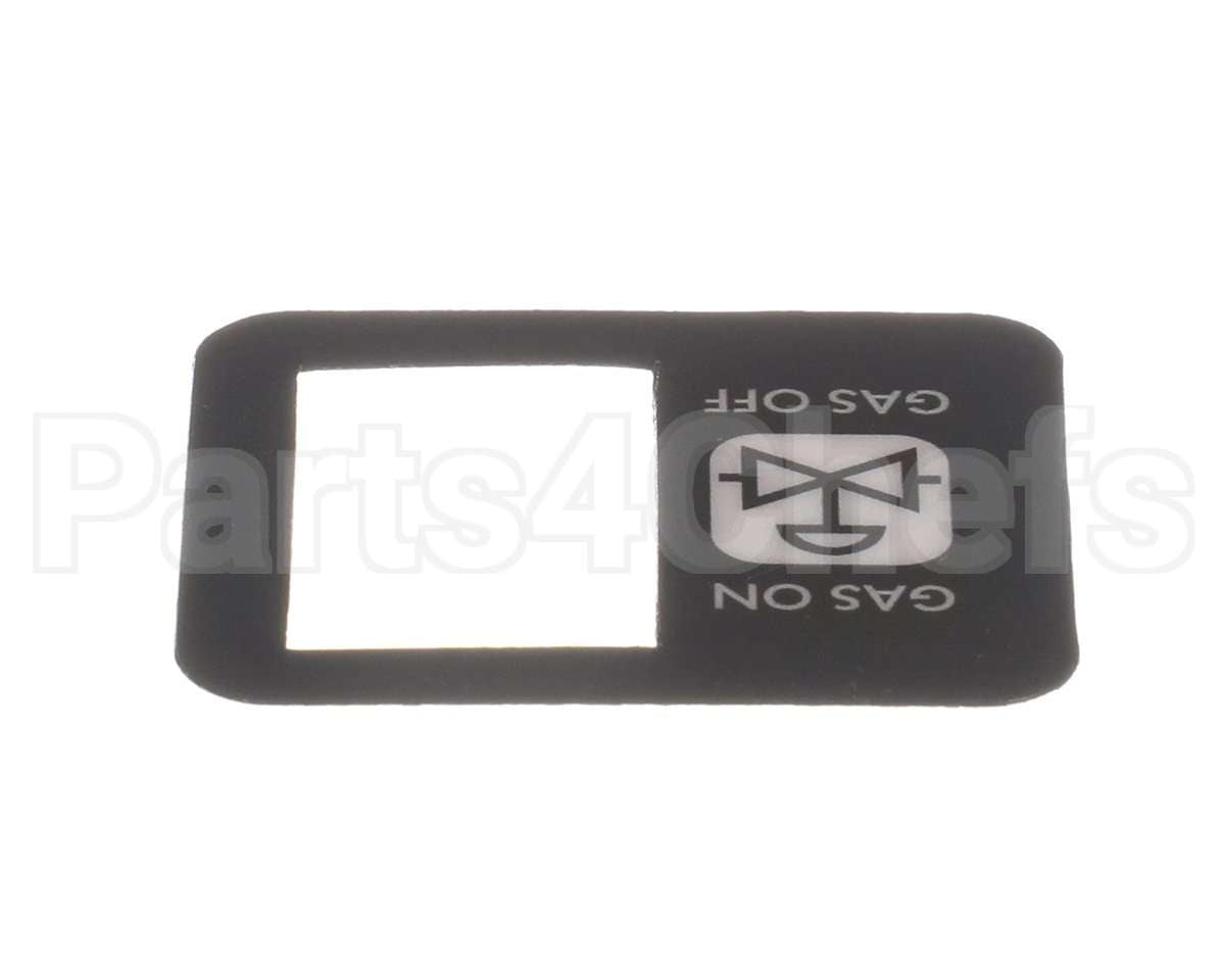 R10657 Blodgett Decal, Manual Gas Switch