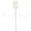 RBMD1938 Compatible Rubbermaid Spatula, Spoon-Shaped, 16-1/2"