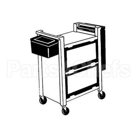 RBMD3355L6 Compatible Rubbermaid Caster, Stem(4"Od, Swvl, Gray)