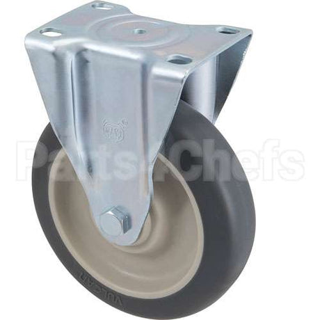 RBMD4501-L1 Compatible Rubbermaid Caster, Plate, 5", Rgd, Gry