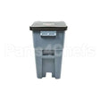 RBMDFG9W2700GRAY Compatible Rubbermaid Brute, 50 Gal Trash Can W/Lid-Wheels