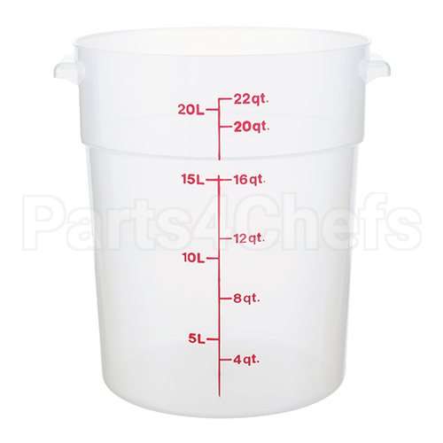 RFS22PP-190 Compatible Midwest Appliance Parts Container Soft Rd 22Qt Semi-Clr