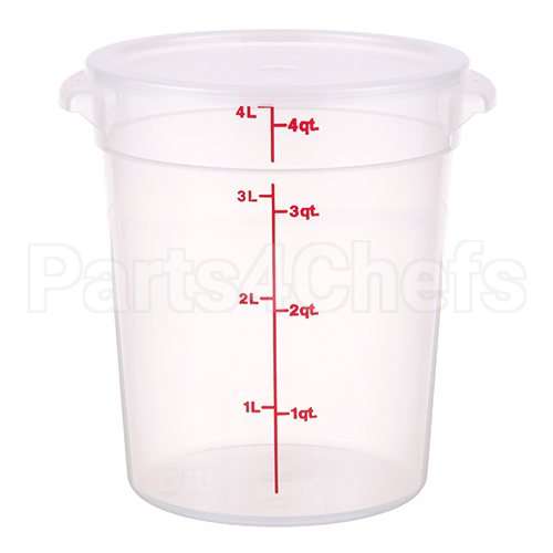 RFS4PPSW3190 Compatible Cambro 4 Quart Round Translucent