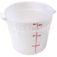 RFS6148 Compatible Cambro Container10"Rd, 6 Qt, W Ht